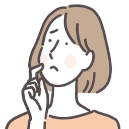 困惑した表情の人物イラスト